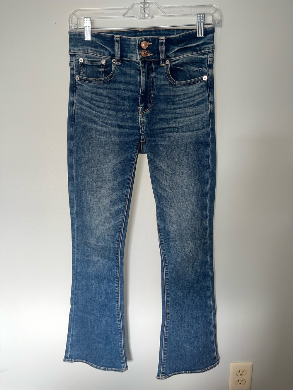 American Eagle Outfitters Medium Wash Flare Jeans